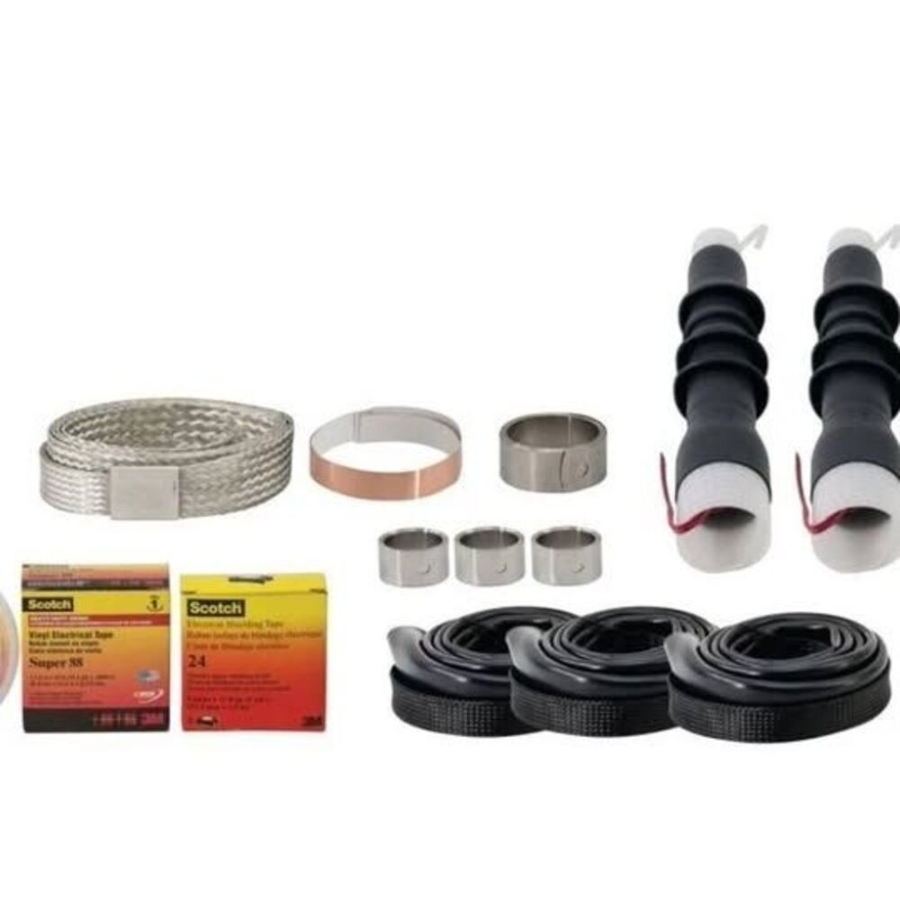 NEW 3M NO. 7625-T-110-3G COLD SHRINK QT-III 3/C TERMINATION KIT TAPE SHIELDED